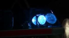 Headlights blue, round set