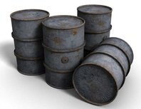 German / US oil barrels 1/72  - 1/87