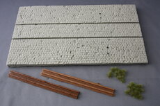 Cobble street with rail module E set  1/35
