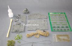 Buddha with ruin and scenery 1/72