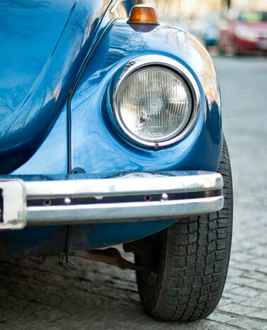 Headlights transparent, round set