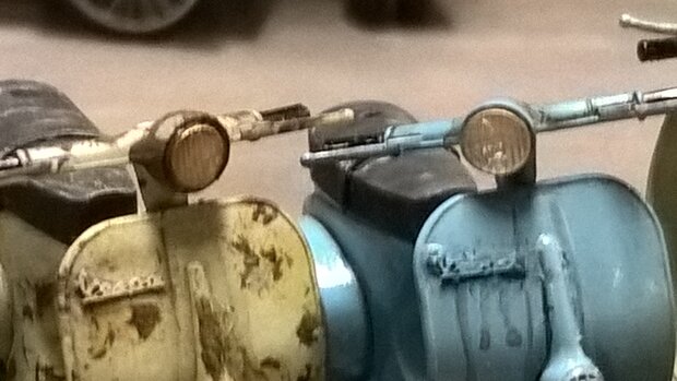 Headlights transparent, round set