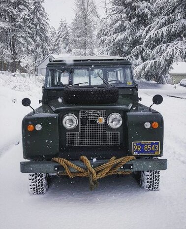 Headlights orange, round set