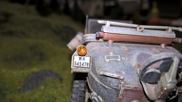 Headlights orange, round set