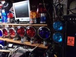 Headlights blue, round set