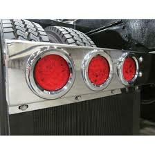 Headlights red, round set