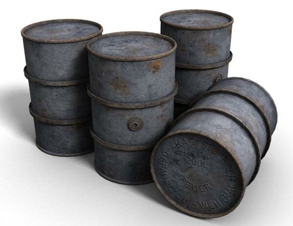German / US oil barrels 1/72  - 1/87