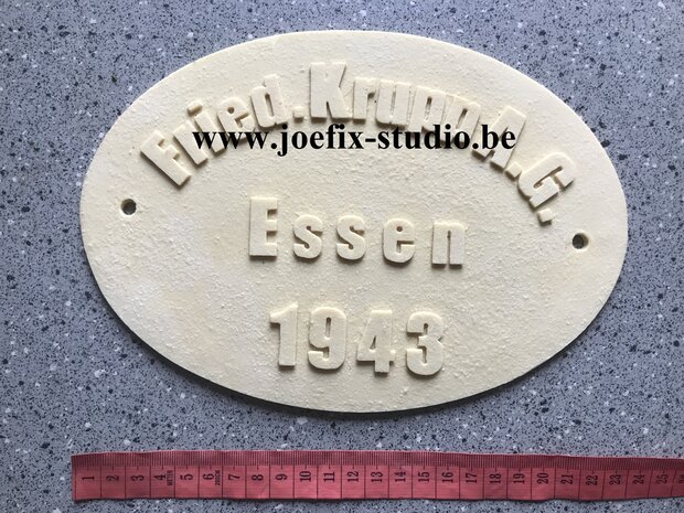 Resin copy of an  original plate K5(e)