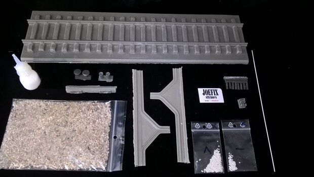 Stop block with track1/35 ( Germany/European)