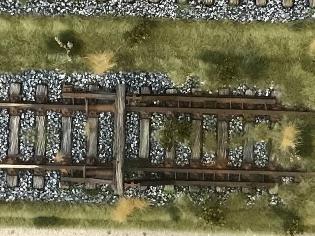 Stop block with track1/35 ( Germany/European)