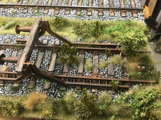Stop block with track1/35 ( Germany/European)