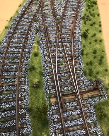 Left hand turnout 1/35 (German / European)