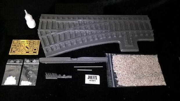 Left hand turnout 1/35 (German / European)