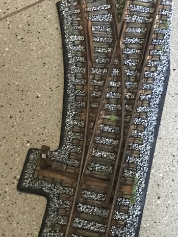 Left hand turnout 1/35 (German / European)