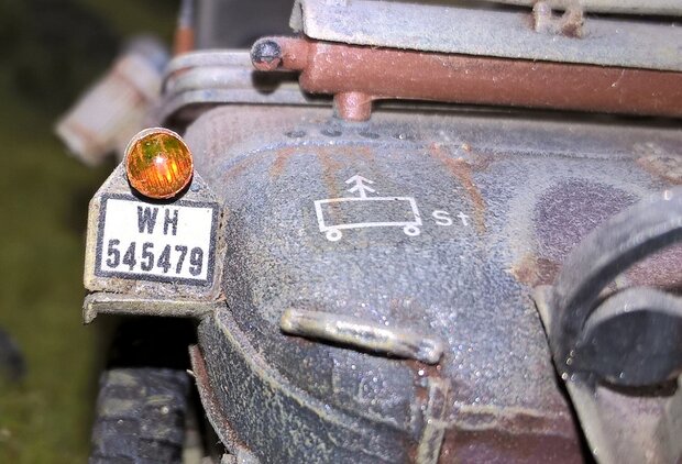 Headlights orange, round set 2.5 - 5 mm