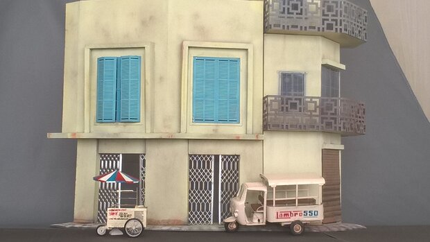 Vietnam 1/35  corner cityhouse 3