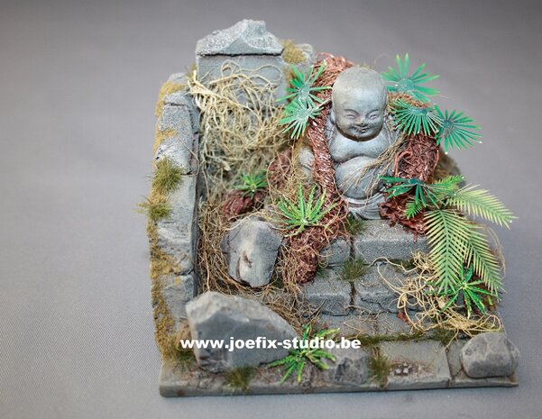 Buddha with ruin and scenery 1/35