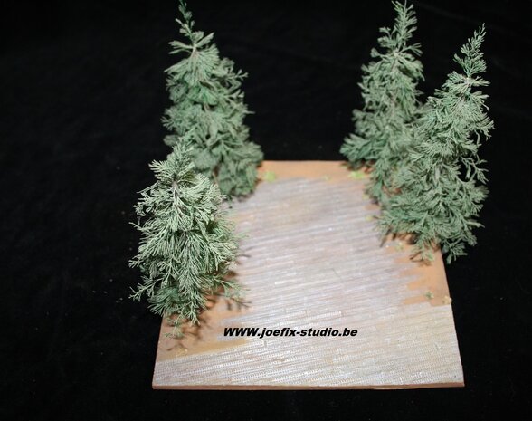 Psp airfield base &quot;pine trees&quot; 1/72