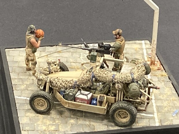 Camouflage netting barracuda 14 x 9 cm