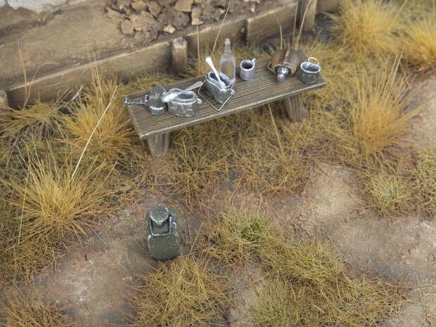  Beige grass tufts (+/- 260 tuffts) 10-12mm