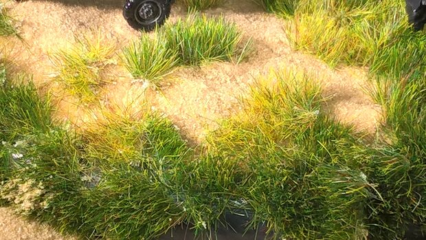  Green grass tufts (+/- 260 tuffts) 10-12mm