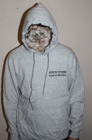 Sweater with hood  Joefix with print / logo