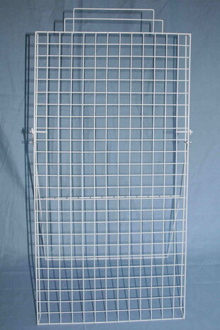 metal white display without hooks (stand up model)