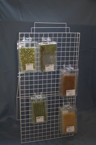 metal white display without hooks (stand up model)